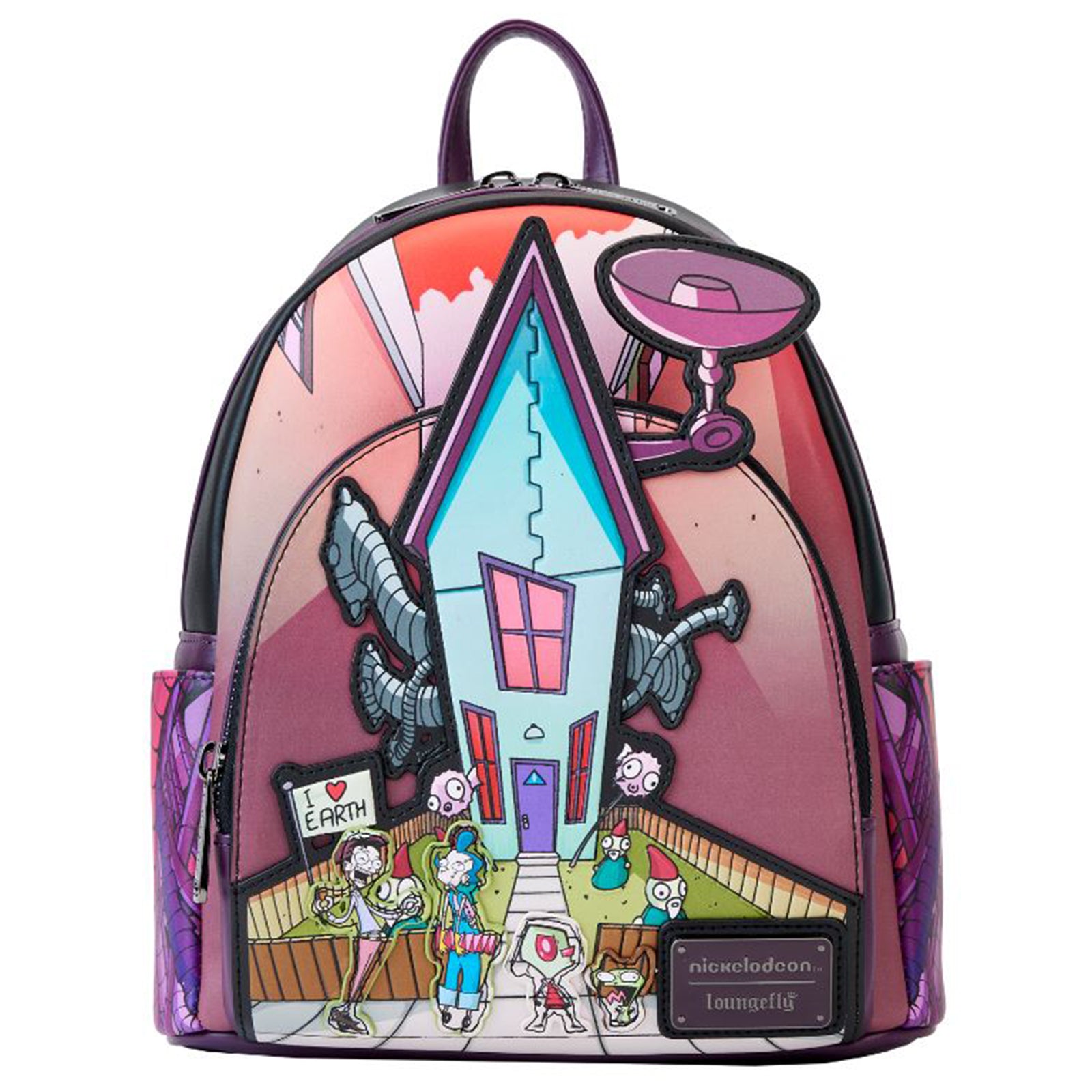 gir mini backpack Invader Zim Glow Might be a good idea to keep it zipped though Loungefly Invader Zim GIR Taco