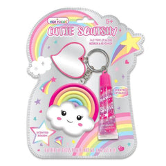 Hot Focus Rainbow Cutie Squishy Lip Gloss Keychain - Radar Toys