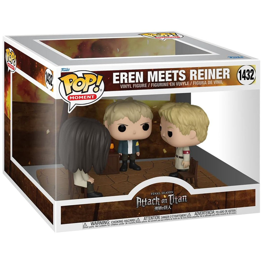 Funko Attack On Titan Final Season POP Moment Eren Meets Reiner Vinyl Figure Set