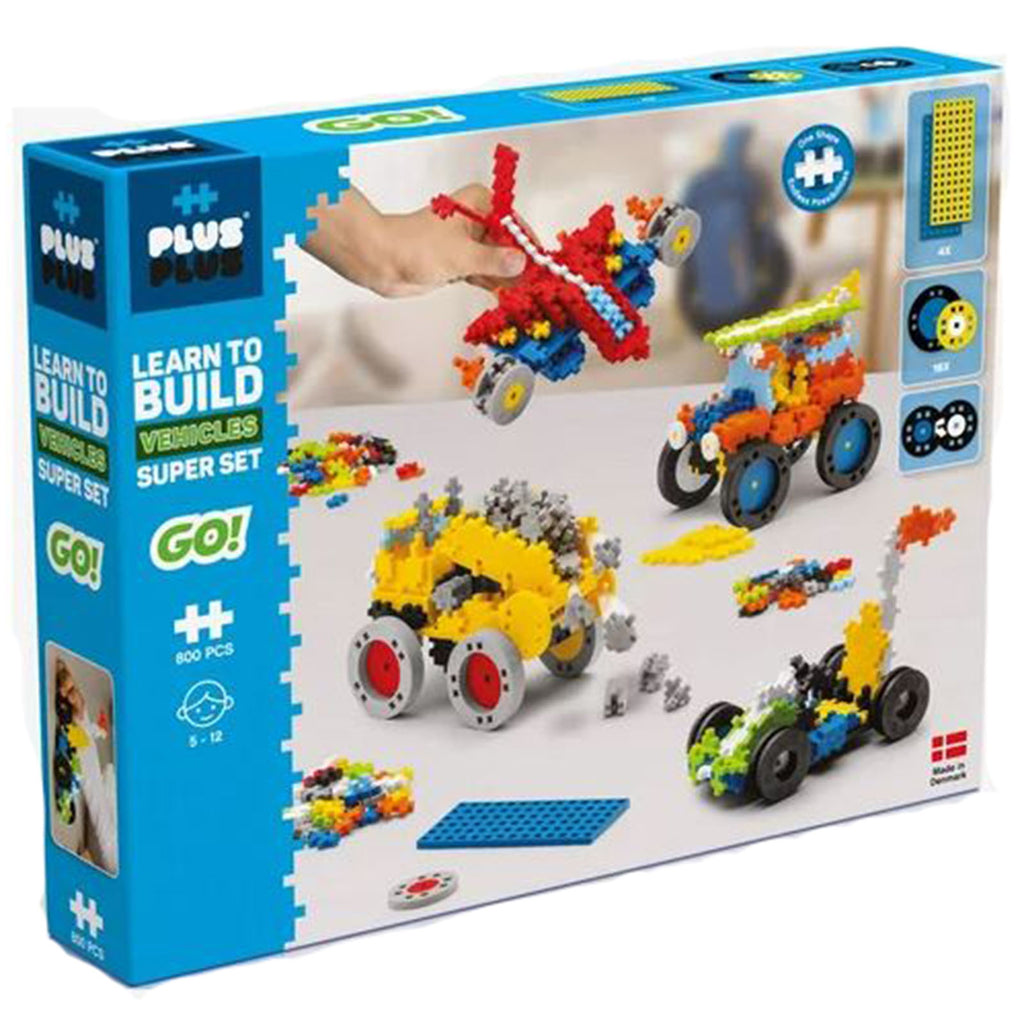 Plus Plus Learn To Build Vehicles Super Set 800 Piece Building Set