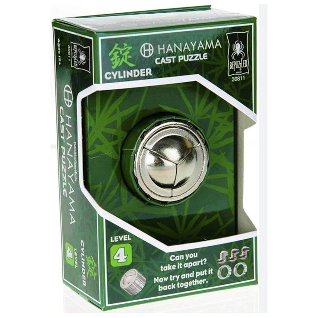 Hanayama Level 4 Cylinder Cast Brain Teaser Puzzle - Radar Toys