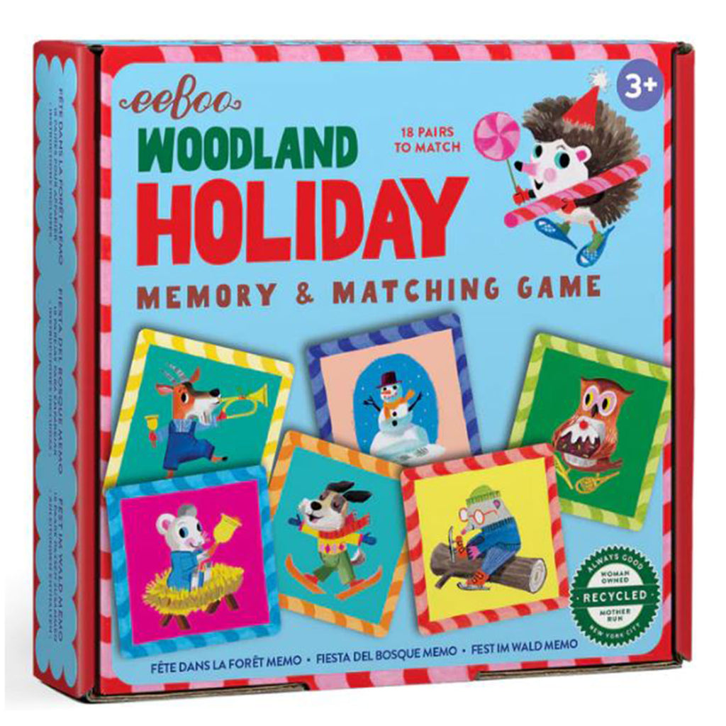 eeBoo Woodland Holiday Memory And Matching Game