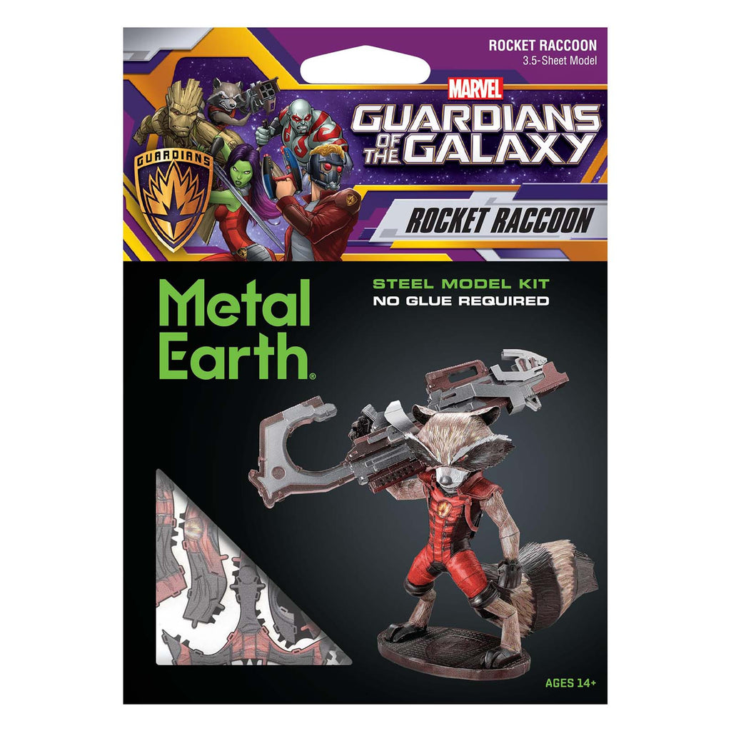 Metal Earth Guardians Of The Galaxy Rocket Raccoon Metal Model Kit