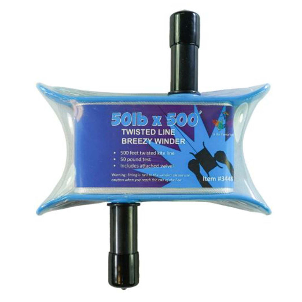 In The Breeze 50 lb x 500 Breezy Winder Aqua Kite Line