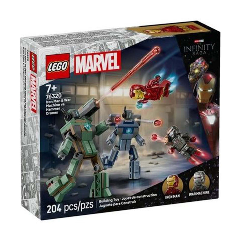 LEGO® Marvel Iron Man And War Machine VS Hammer Drones Building Set 76320