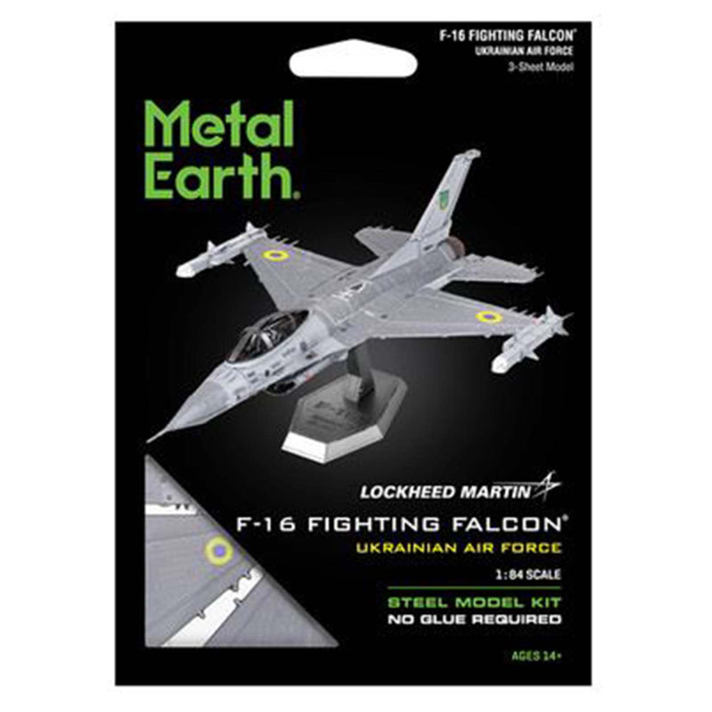 Metal Earth Lockheed Martin F-16 Fighting Falcon Ukrainian Air Force Metal Model Kit