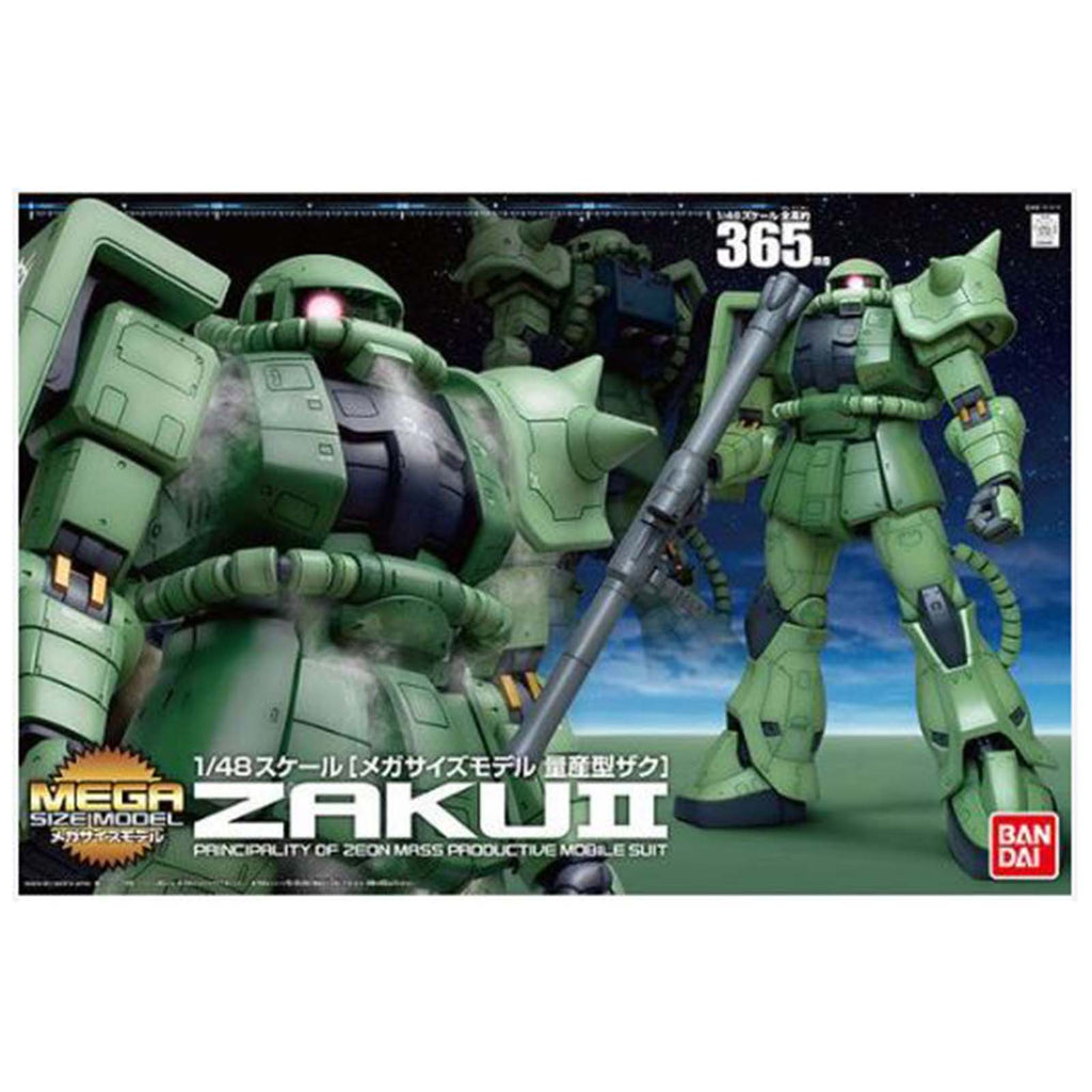 Bandai Mega Size Model MS-06 Zaku II 48th Scale Model Kit