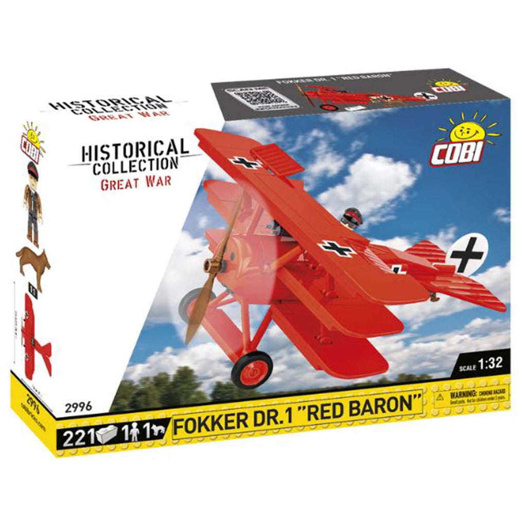 COBI Toys Great War Historical Fokker Dr 1 Red Baron Building Set