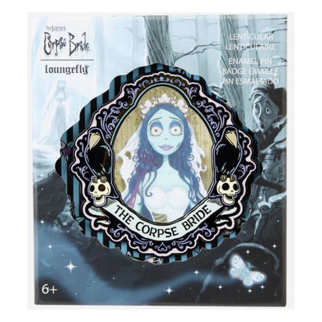 Loungefly WB Corpse Bride Emily Leticular 3 Inch Collector Pin