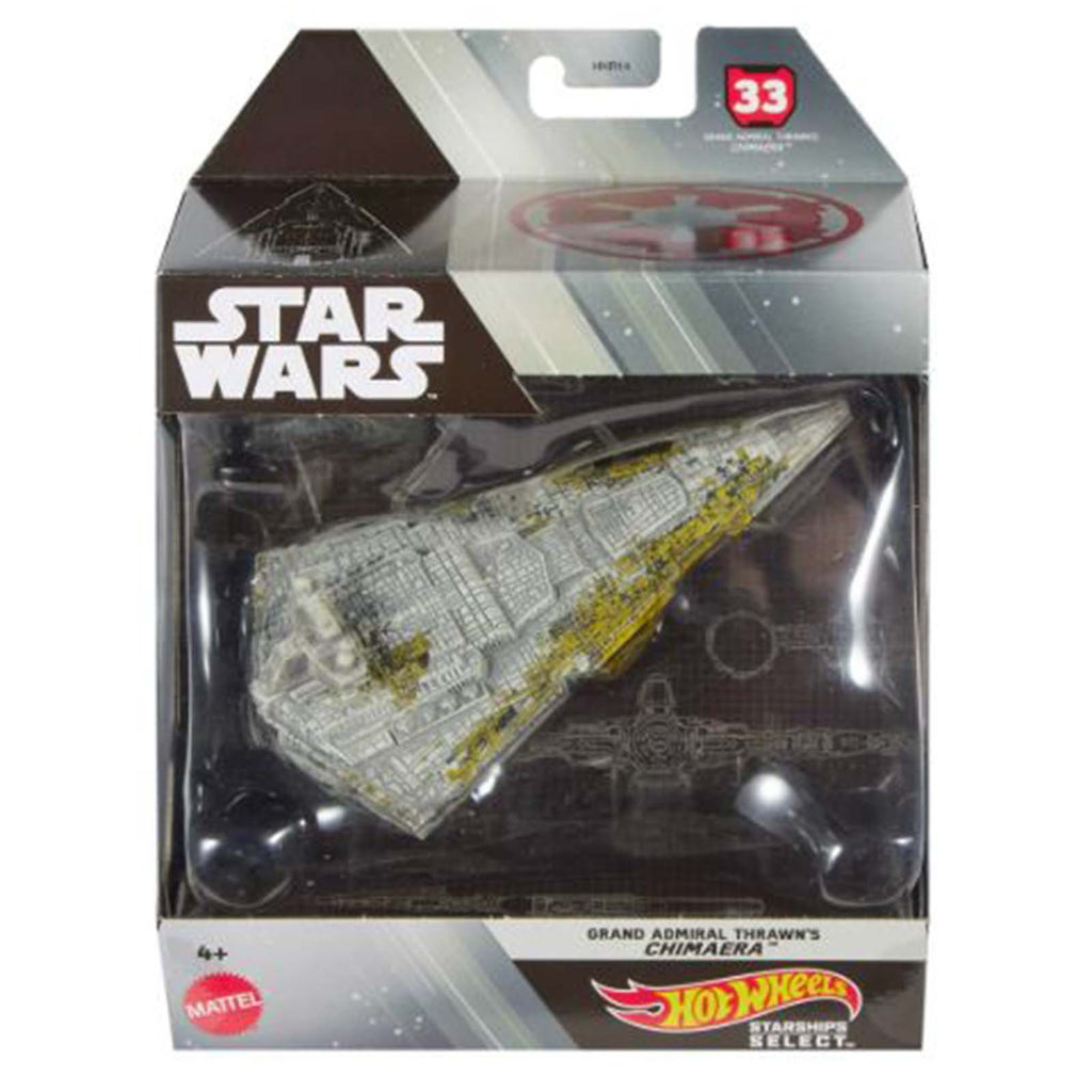 Mattel Hot Wheels Star Wars Grand Admiral Thrawn's Chimaera Diecast Ship