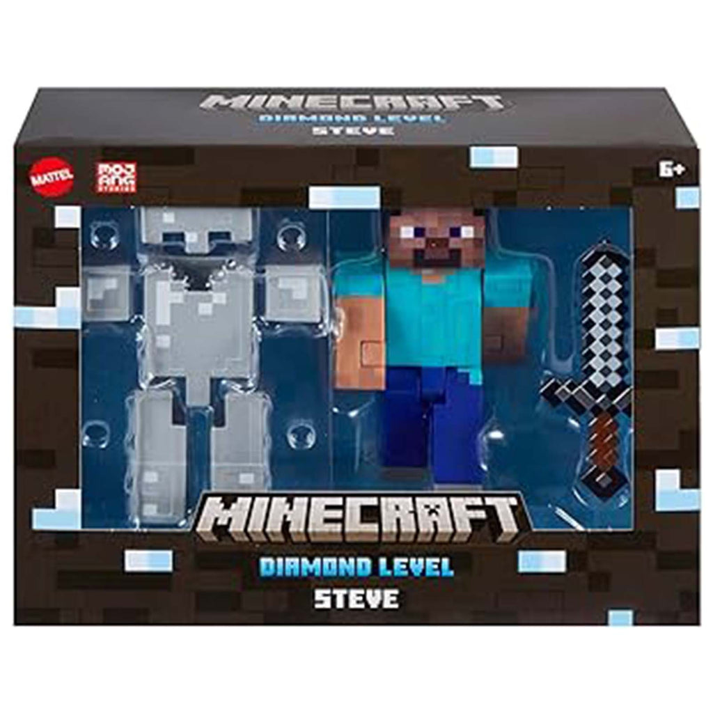 Mattel Minecraft Diamond Level Steve Figure Set
