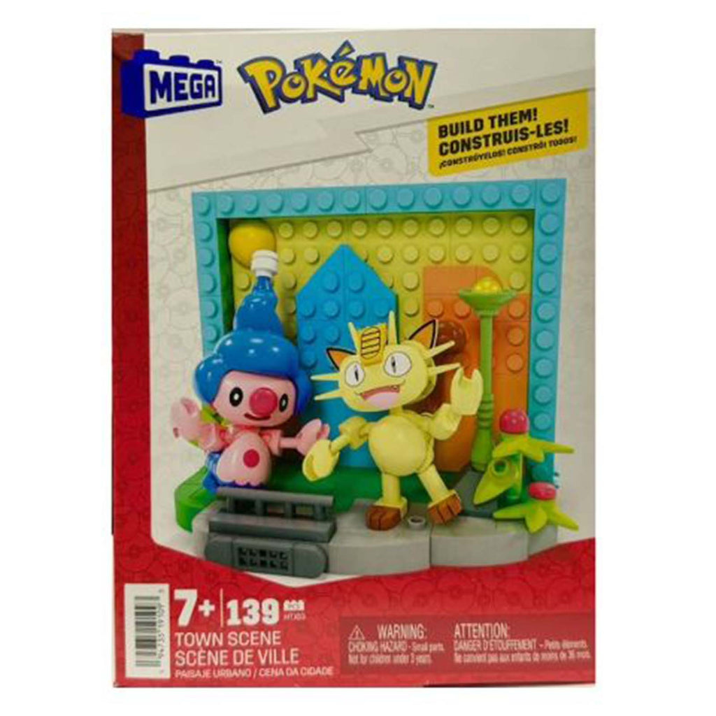 MEGA Pokemon Town Scene Building Set