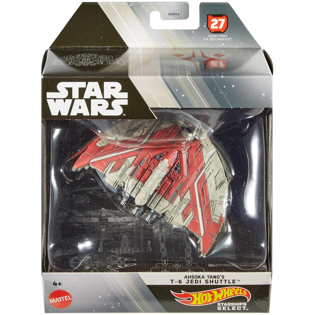 Mattel Hot Wheels Star Wars Ahsoka Tano's T-6 Jedi Shuttle Diecast Ship