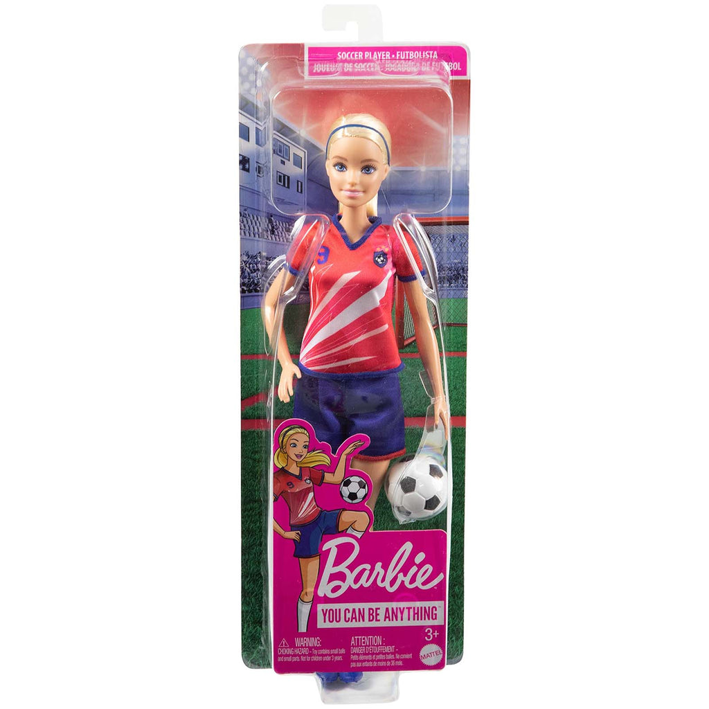 Mattel Barbie You Can Be Anything Soccer Player Doll - Radar Toys