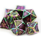 Foam Brain Crossed Swords Imperial Gem Sword Metal RPG Dice Set - Radar Toys