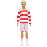 Mattel Barbie Blond Red And White Shirt And Pink Shorts Ken Doll - Radar Toys