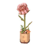 Robotime Rowood Pink Rose Wooden Bloom Craft - Radar Toys