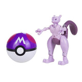 Pokemon Mewtwo Psychic With Pokeball Action Figure Set - Radar Toys