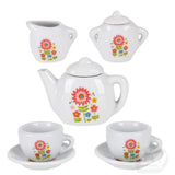 Tea Party Mini Porcelain 9 Piece Tea Set - Radar Toys