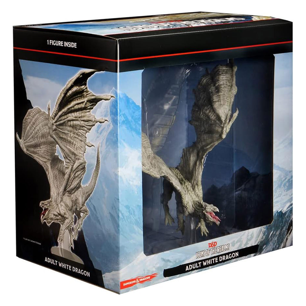 WizKids Dungeons And Dragons Icons Of The Realm Adult White Dragon Figure