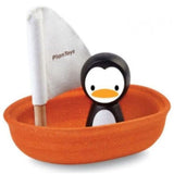 Plan Toys Sailing Boat Penguin Wooden Toy - Radar Toys