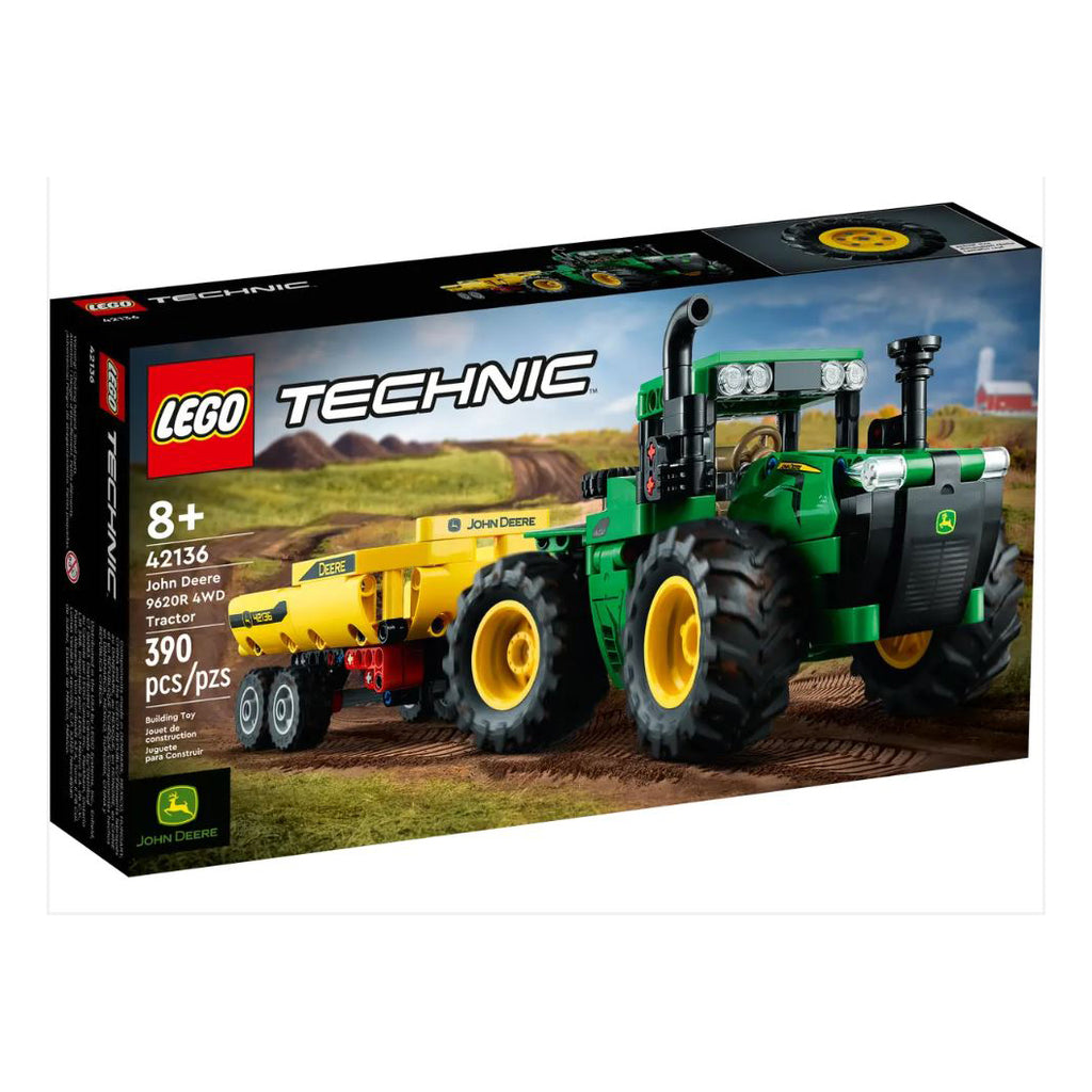 LEGO® Technic John Deere 9620R 4WD Tractor Building Set 42136 - Radar Toys