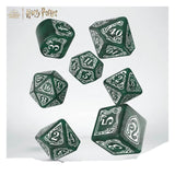 Q-Workshop Harry Potter Slytherin Modern Green 7 Piece Dice Set - Radar Toys