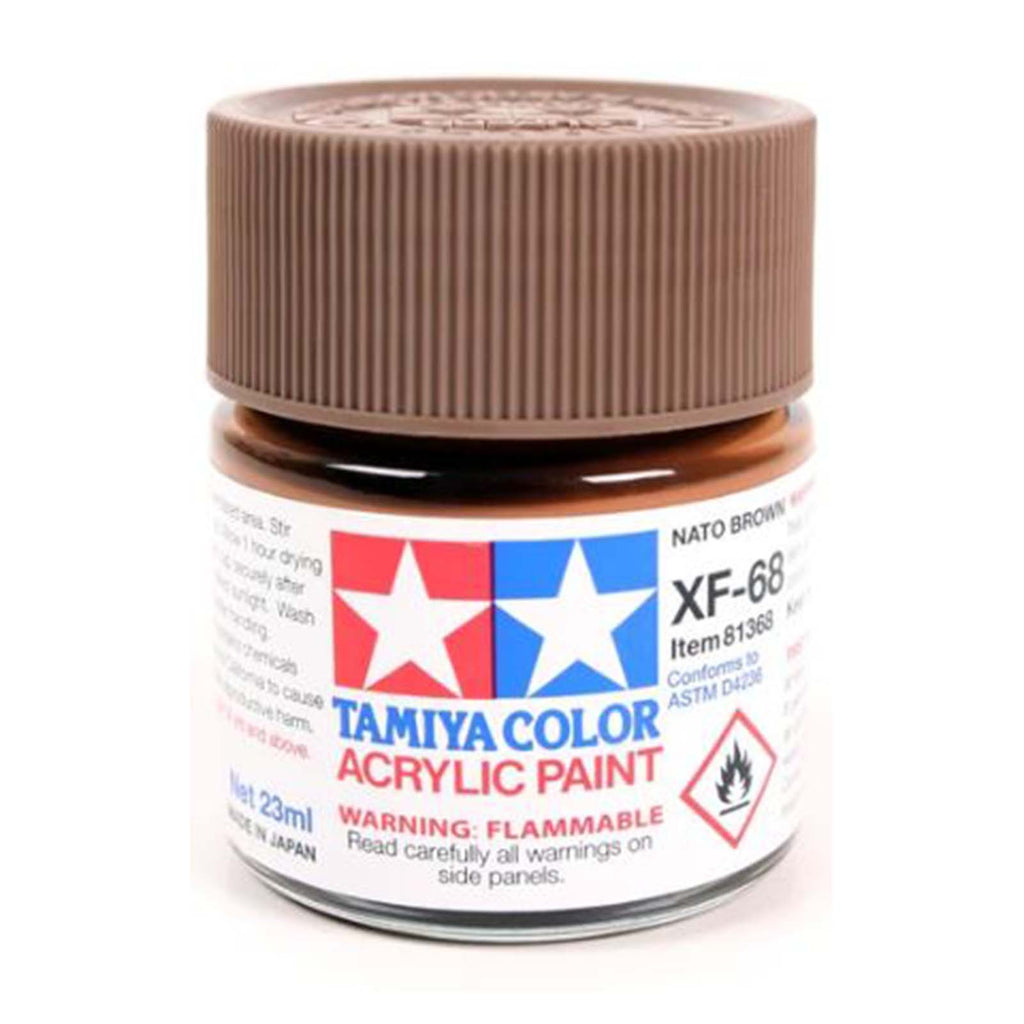 Tamiya Color XF-68 Nato Brown Flat Acrylic Paint 23mL TAM81368