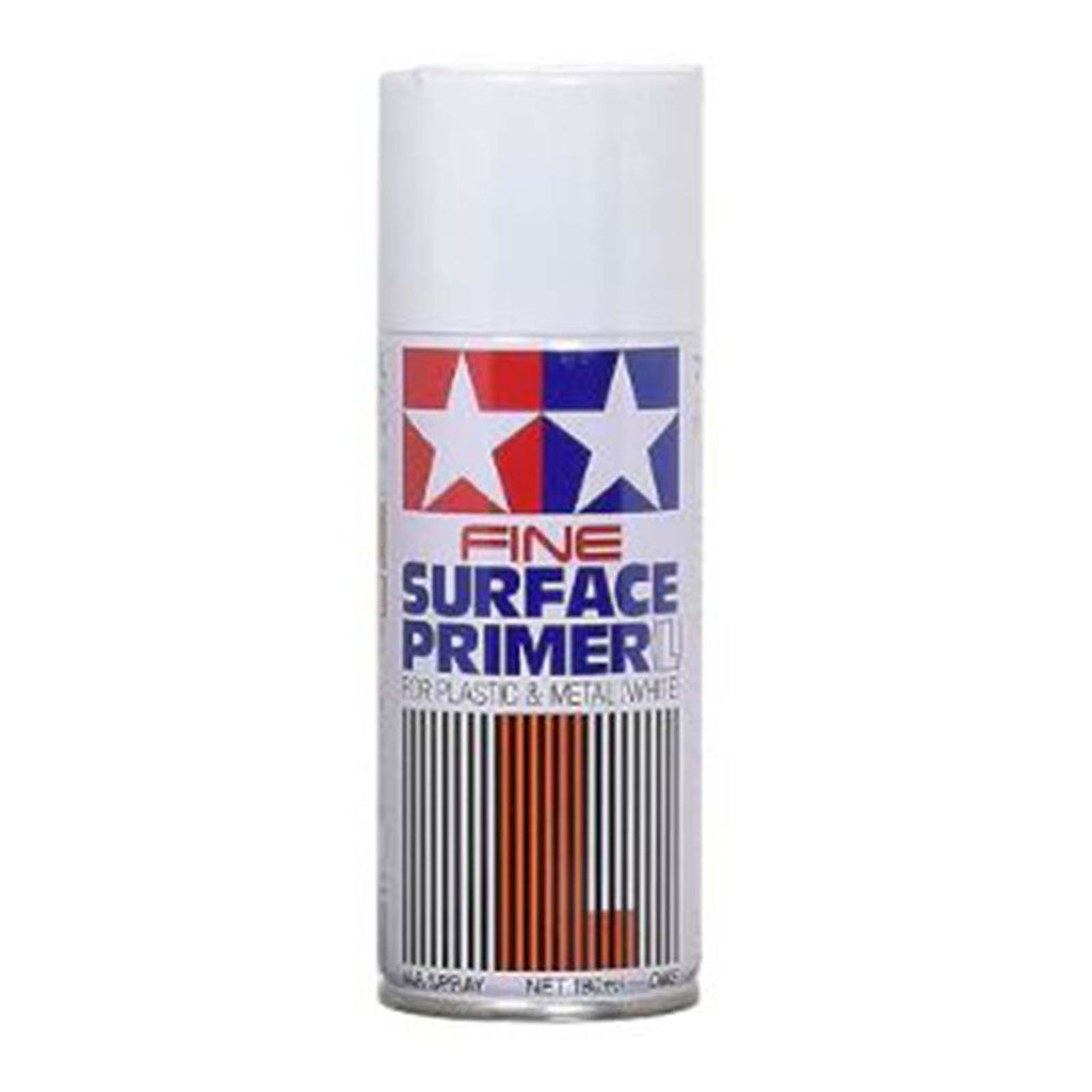 Tamiya For Plastic And Metal Fine Surface Primer Light Gray 180mL Spray Paint Can TAM87064