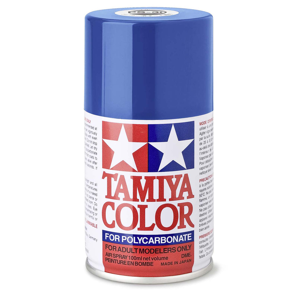 Tamiya Color PS-30 Brilliant Blue Polycarbonate Spray Paint 100mL