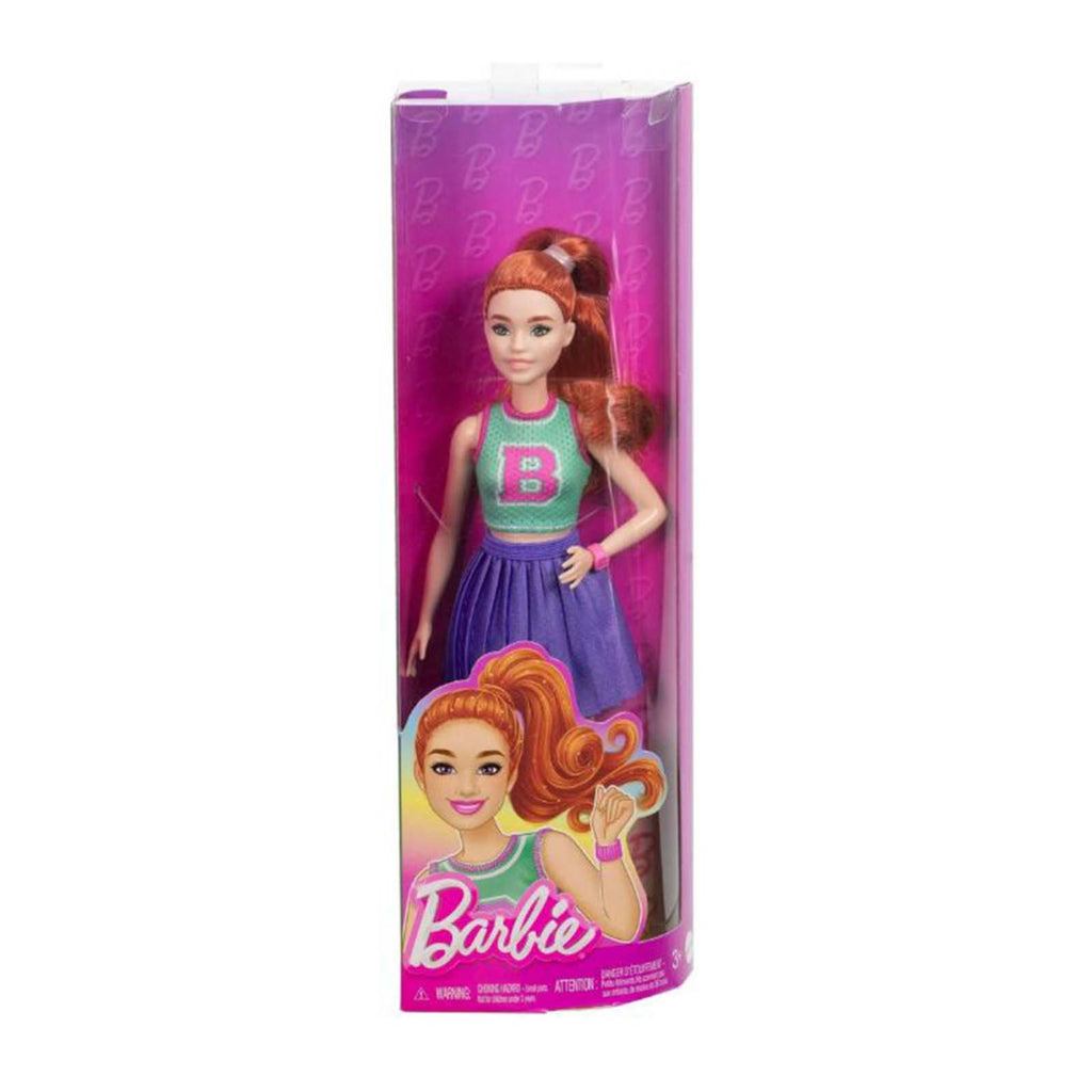 Mattel Barbie Red Hair Cheerleader Outfit Doll