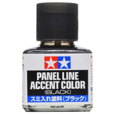 Tamiya Panel Line Accent Color Black 40mL Bottle TAM87131 - Radar Toys