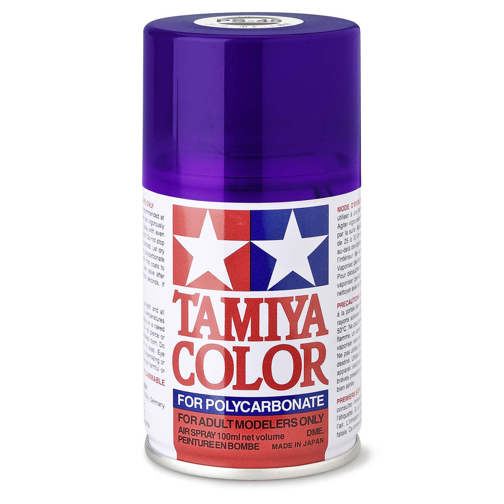 Tamiya Color PS-45 Translucent Purple Polycarbonate Spray Paint 100mL TAM86045