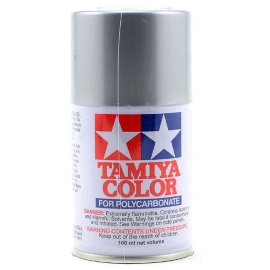 Tamiya Color PS-48 Semi-Gloss Silver Anodized Aluminum Polycarbonate Spray Paint 100mL