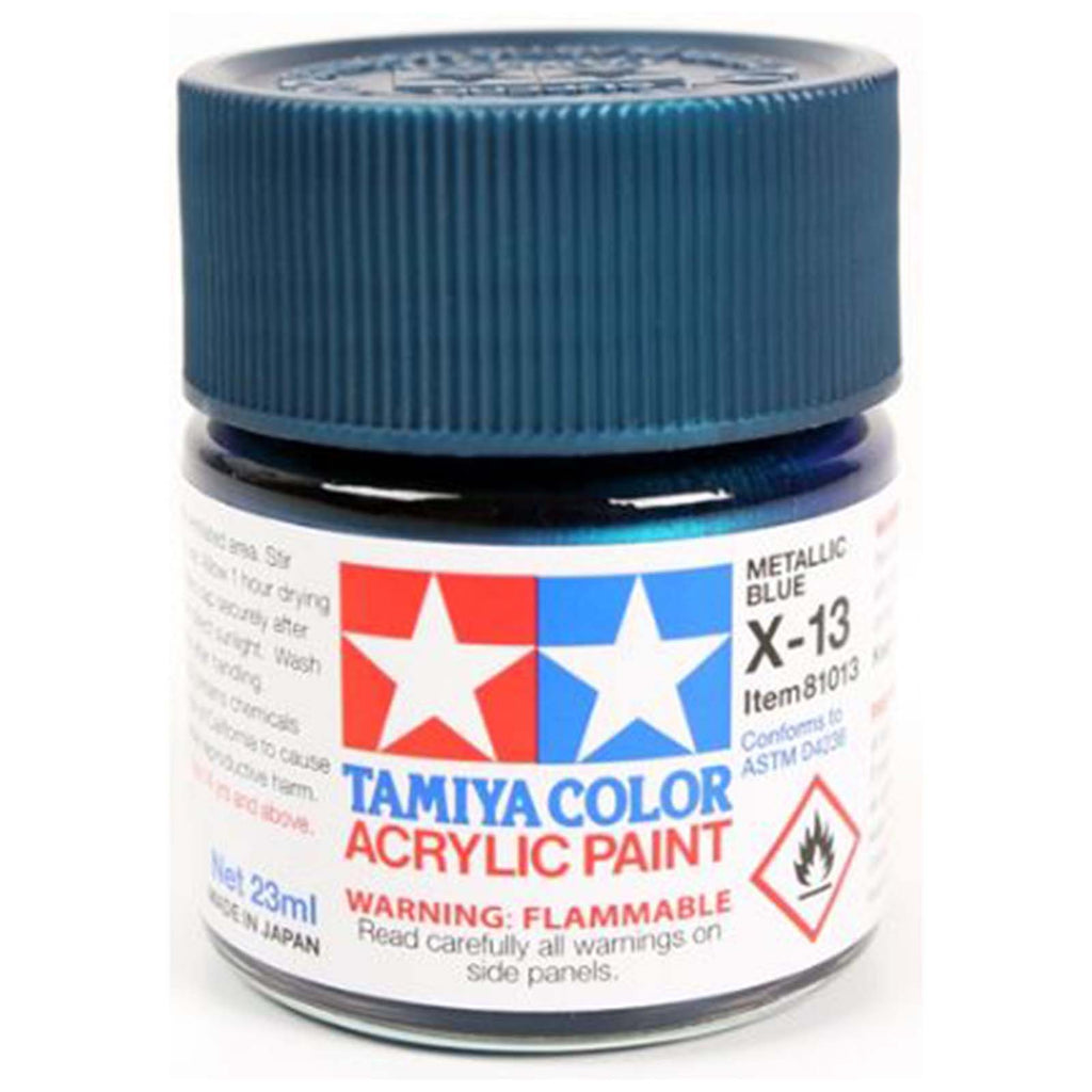 Tamiya Color X-13 Metallic Blue Gloss Acrylic Paint 23mL