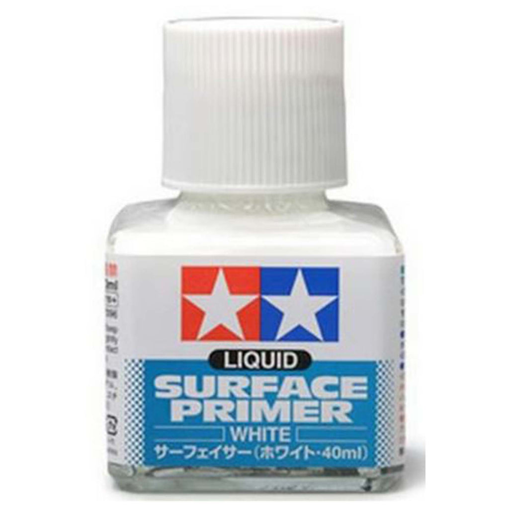 Tamiya Liquid Surface Primer White 40mL Bottle TAM87096