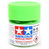 Tamiya Color X-15 Light Green Gloss Acrylic Paint 23mL - Radar Toys