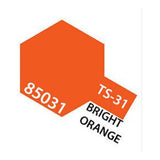 Tamiya Color For Plastics TS-31 Bright Orange 100mL Spray Paint Can TAM85031 - Radar Toys