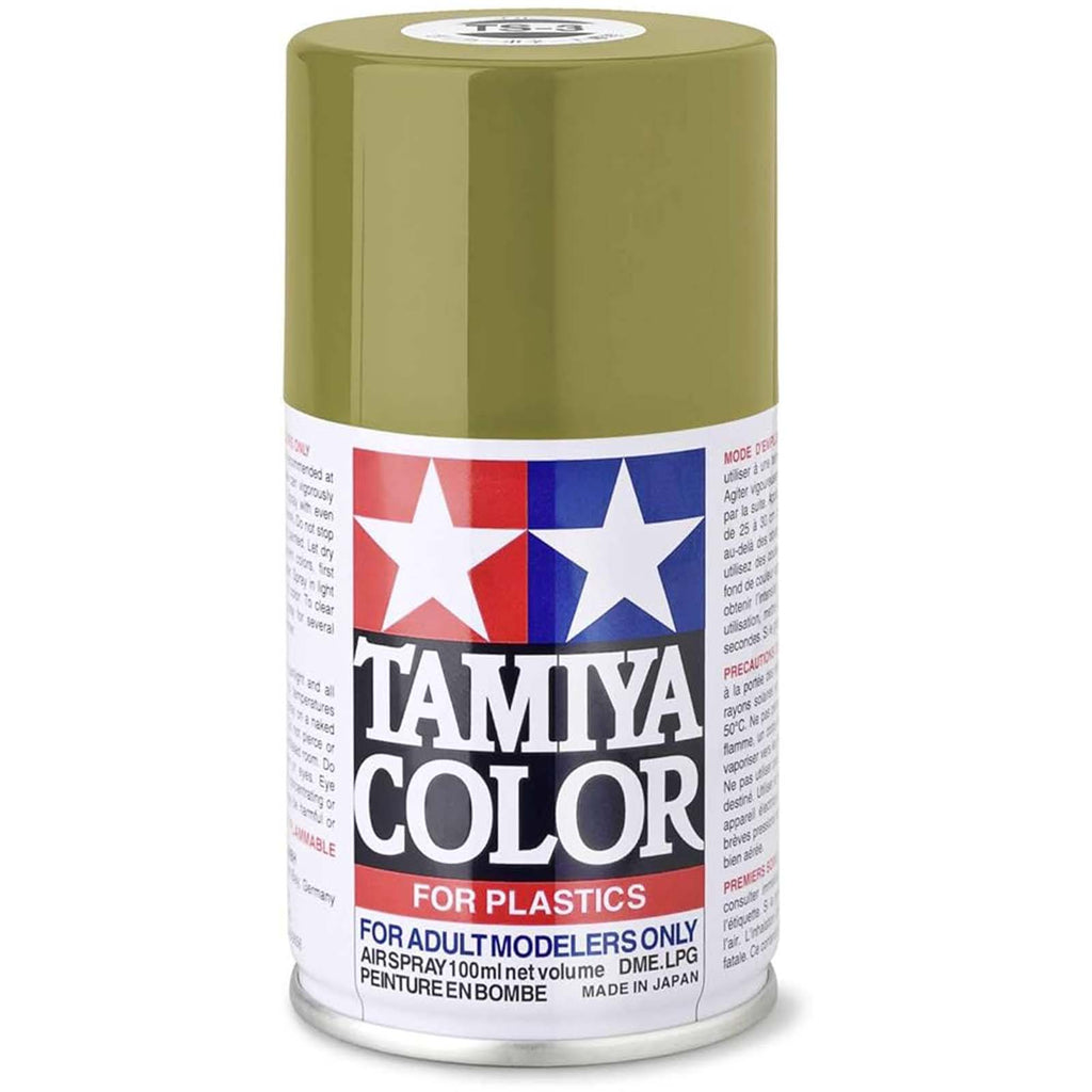 Tamiya Color For Plastics TS-3 Dark Yellow Paint 100 mL Spray Paint Can TAM85003