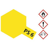 Tamiya Color PS-06 Yellow Polycarbonate Spray Paint 100mL - Radar Toys