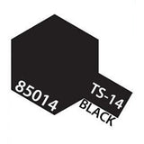 Tamiya Color For Plastics TS-14 Black 100ml Spray Paint Can TAM85014 - Radar Toys