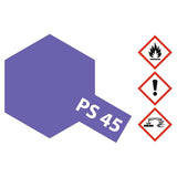 Tamiya Color PS-45 Translucent Purple Polycarbonate Spray Paint 100mL TAM86045 - Radar Toys