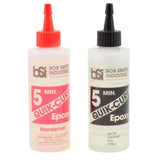 Bob Smith Quik-Cure 5 Minute Epoxy 9oz Set - Radar Toys