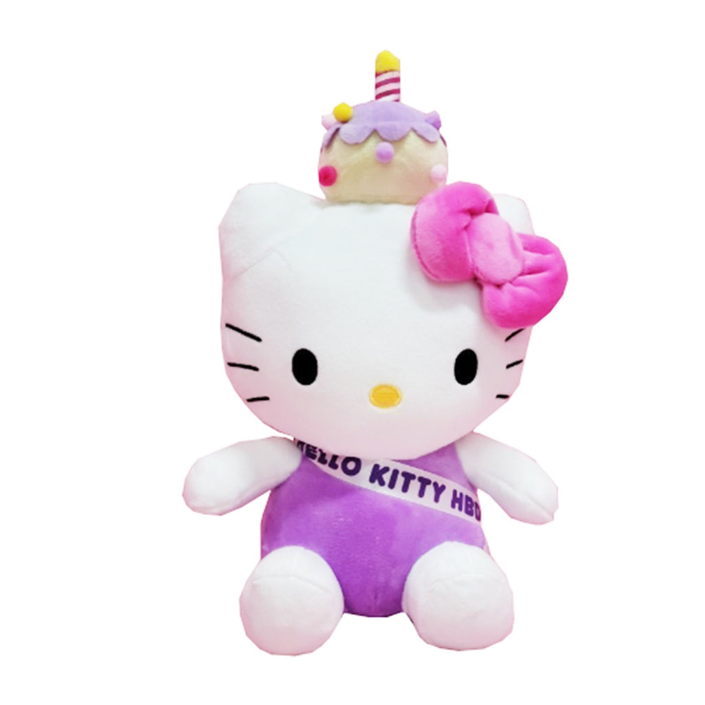 Sanrio Hello Kitty Purple With Cake 10 Inch Plush