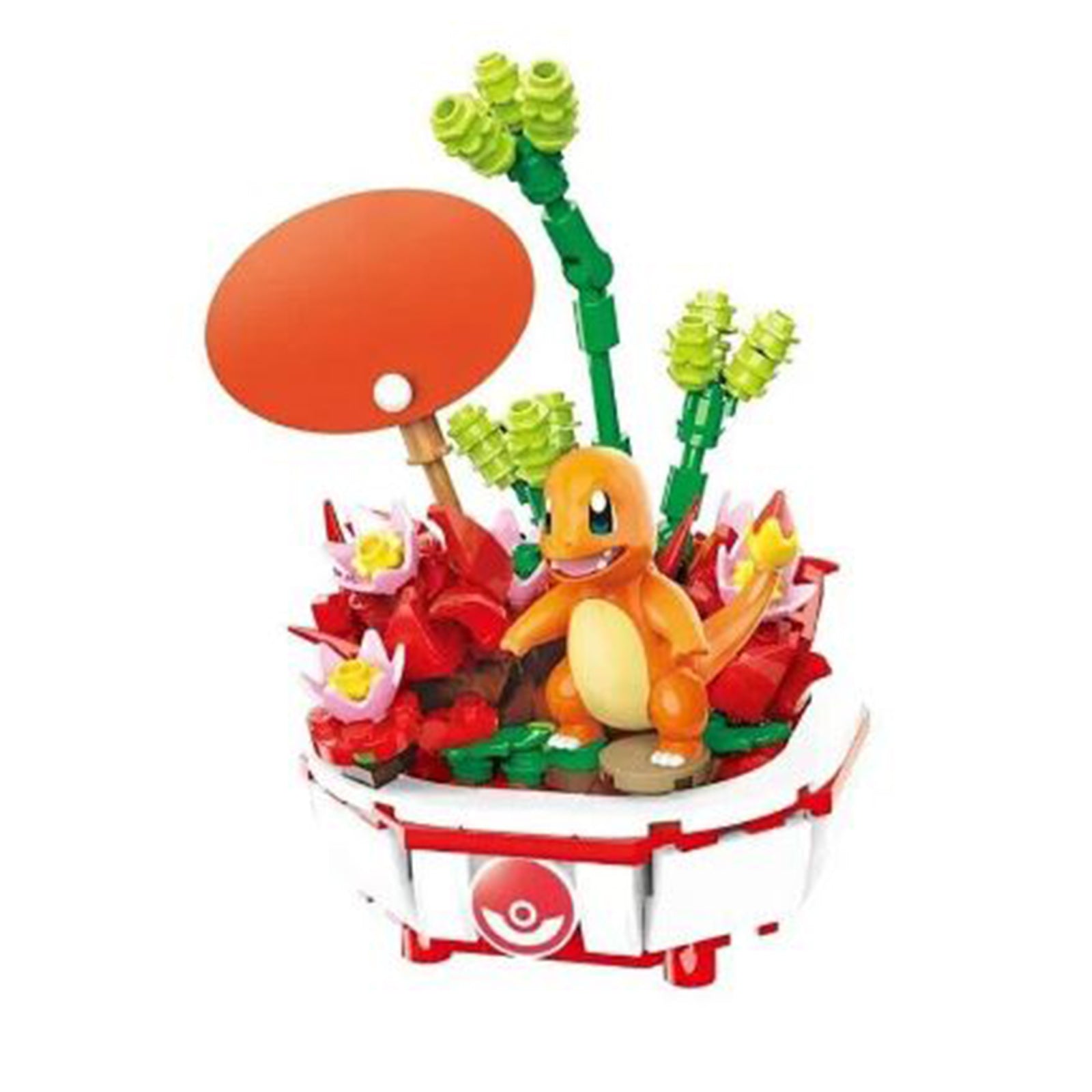 charmander plant pot Keeppley Pokemon Qman Bonsai Charmander Building Block Set| Radar Toys