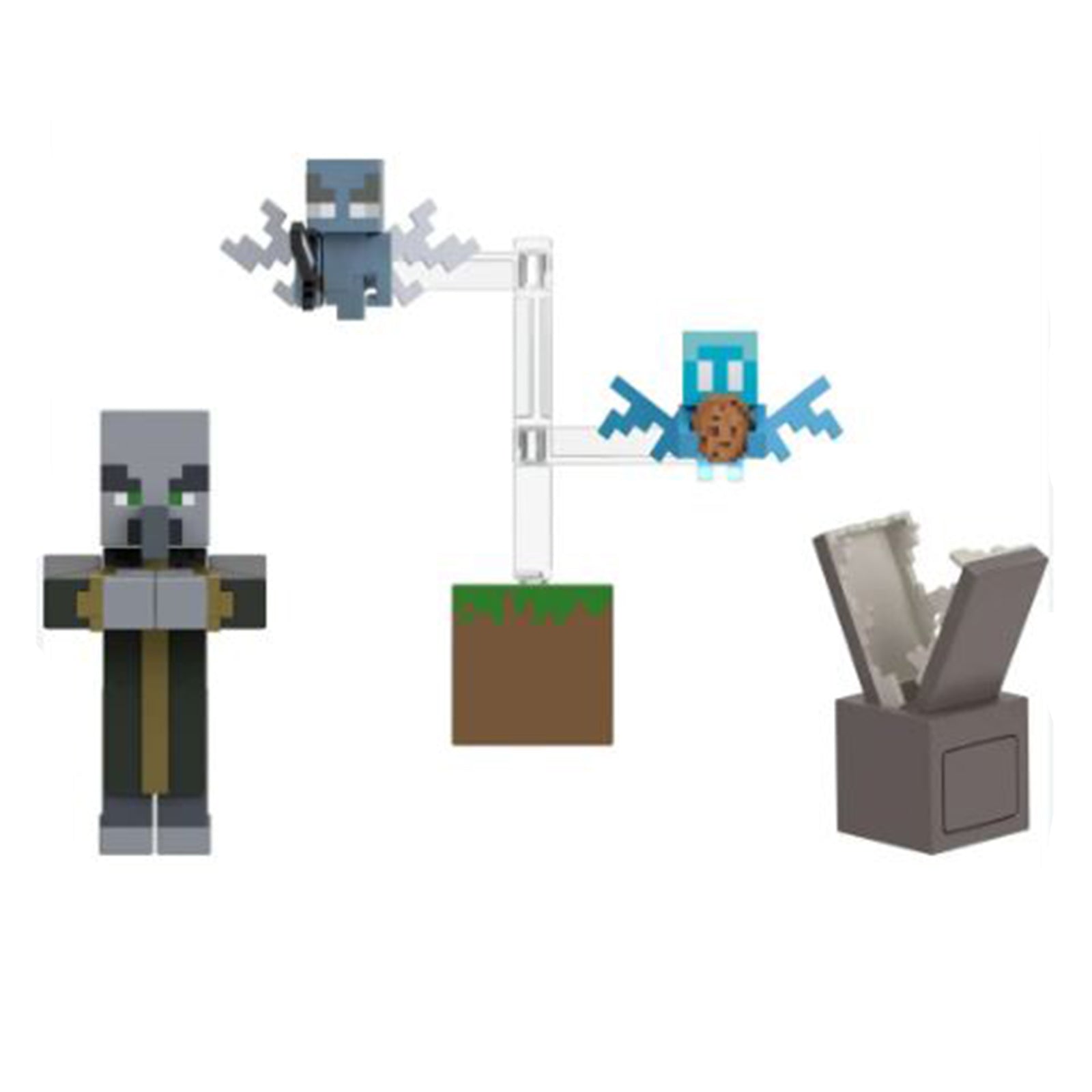 Mattel Minecraft Evoker And Magic Mobs Deluxe Figure Set| Radar Toys