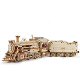 Robotime Rokr In The 1860s Prime Steam Express 1:80 Scale Wooden Model Kit - Radar Toys