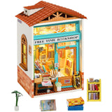 Robotime Rolife DIY Town Free Time Bookshop Building Set - Radar Toys