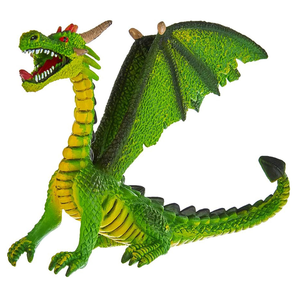 Bullyland Dragon Sitting Green Animal Figure 75593 - Radar Toys