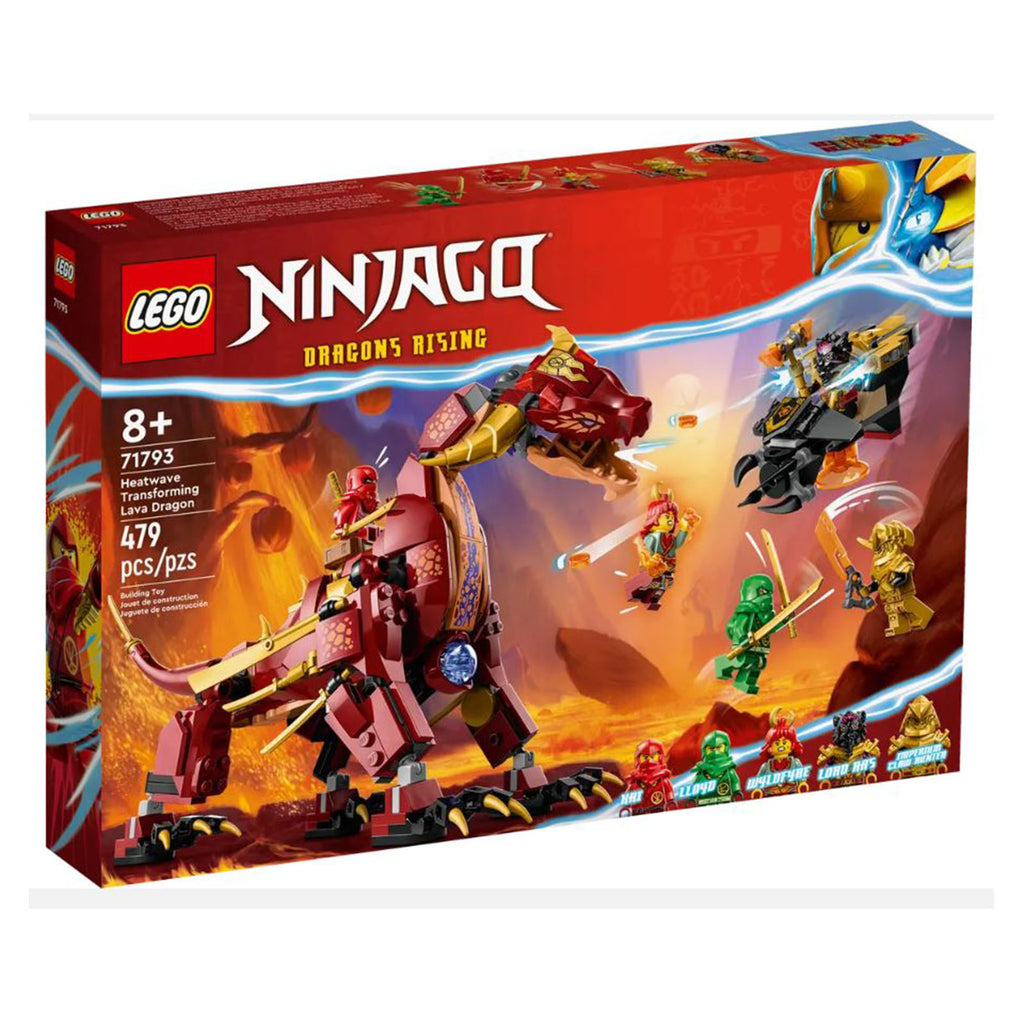 LEGO® Ninjago Dragons Rising Heatwave Transforming Lava Dragon Building Set 71793 - Radar Toys